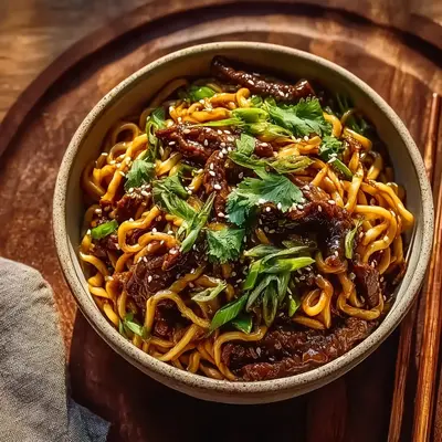Sweet & Savory Sticky Beef Noodles: A Weeknight Treat
