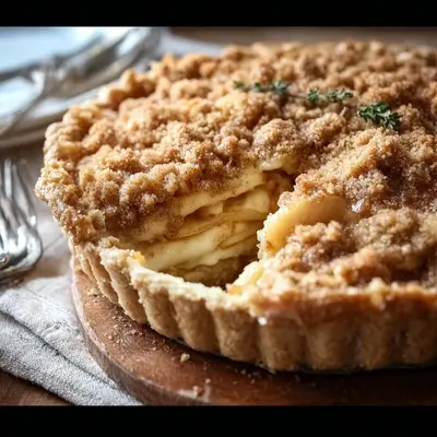 Tangy Apple Cheesecake Crumb Pie: My Autumn Kitchen Tale