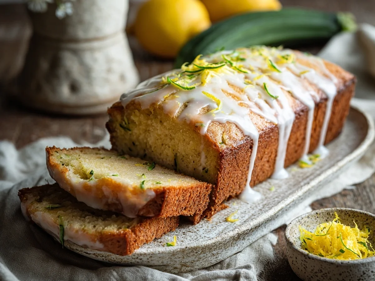 Tangy Lemon Zucchini Loaf: Easy Baking Recipe - Featured Image
