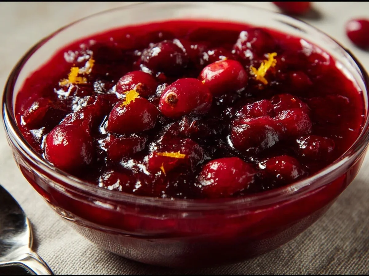 Tangy Orange Festive Cranberry Sauce - Featured Image
