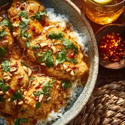 Tender Crockpot Thai Peanut Chicken for Easy Dinners