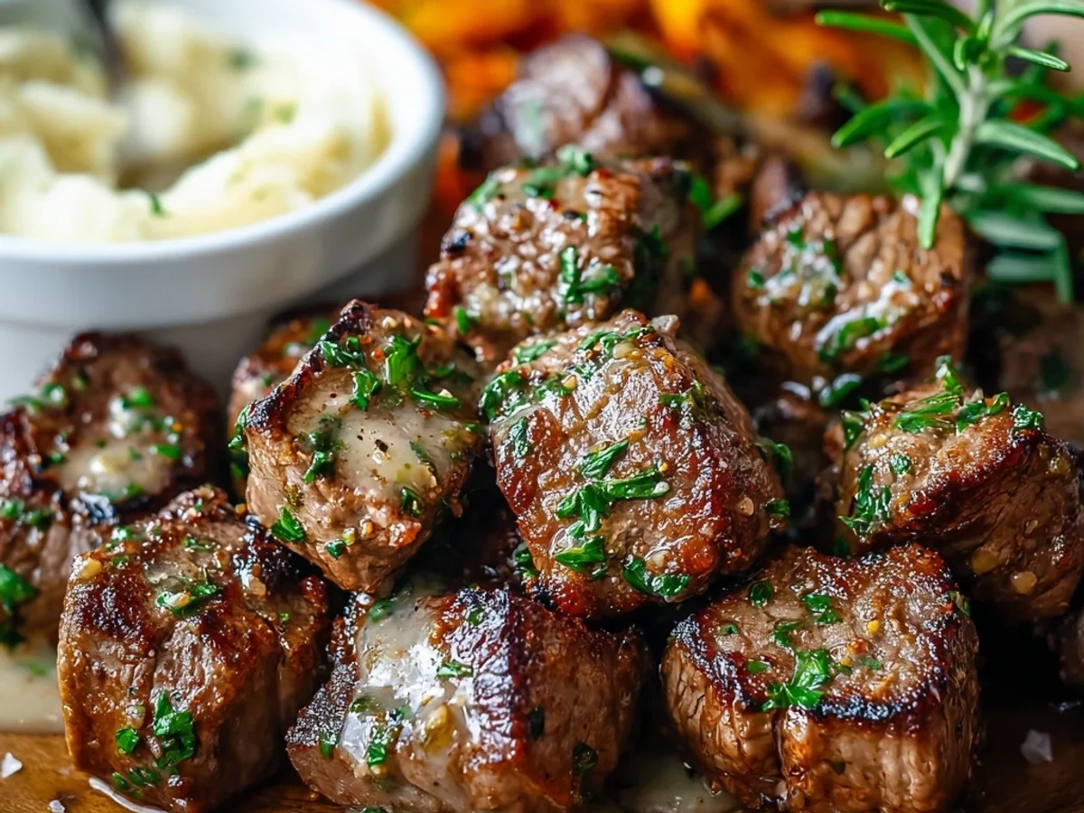 Tender Garlic Butter Steak Bites: A Weeknight Treat - Featured Image