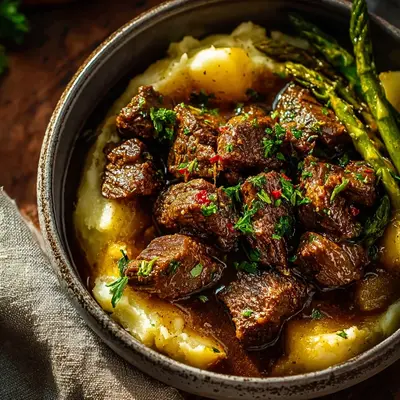 Tender Slow Cooker Garlic Butter Beef Dinner