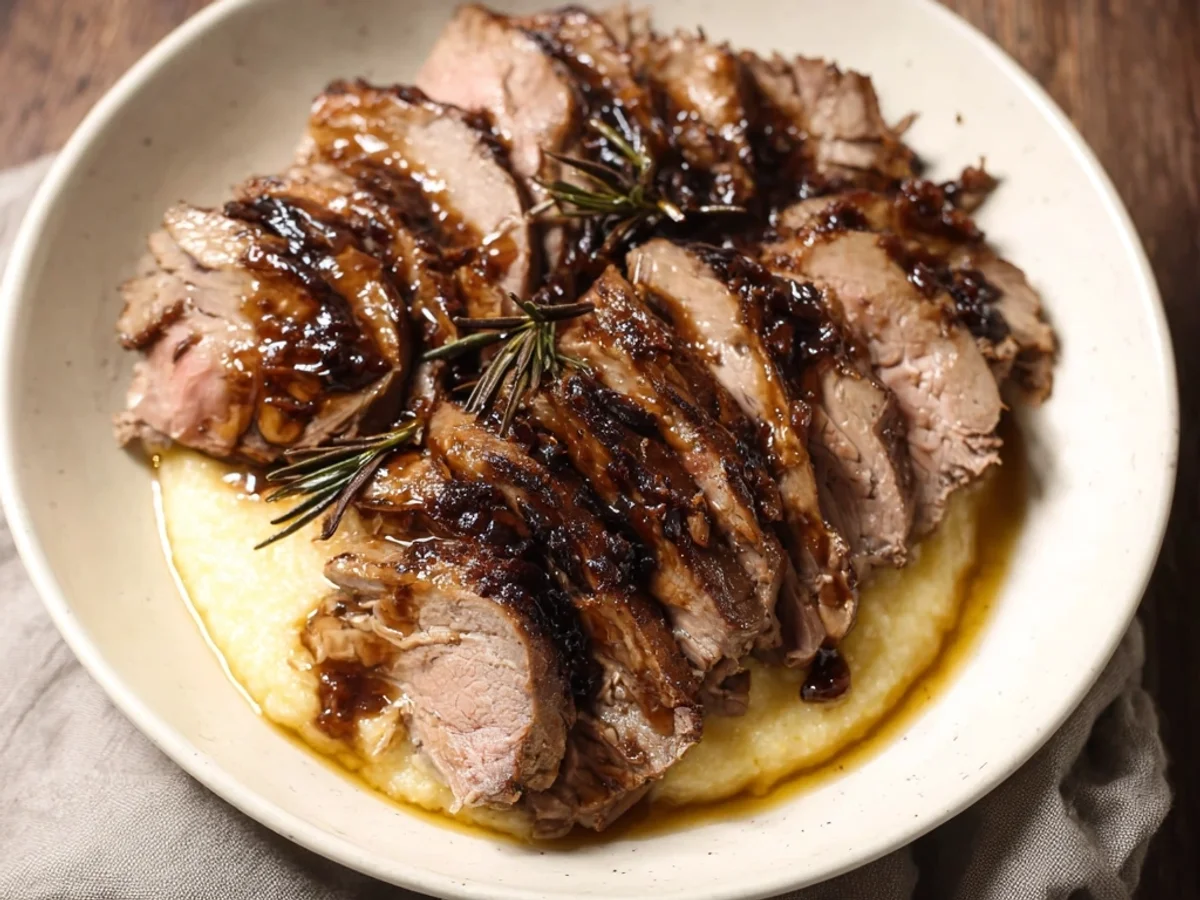 Tender Slow Cooker Lamb Tenderloin with Herbs - Featured Image