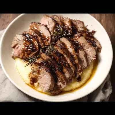 Tender Slow Cooker Lamb Tenderloin with Herbs