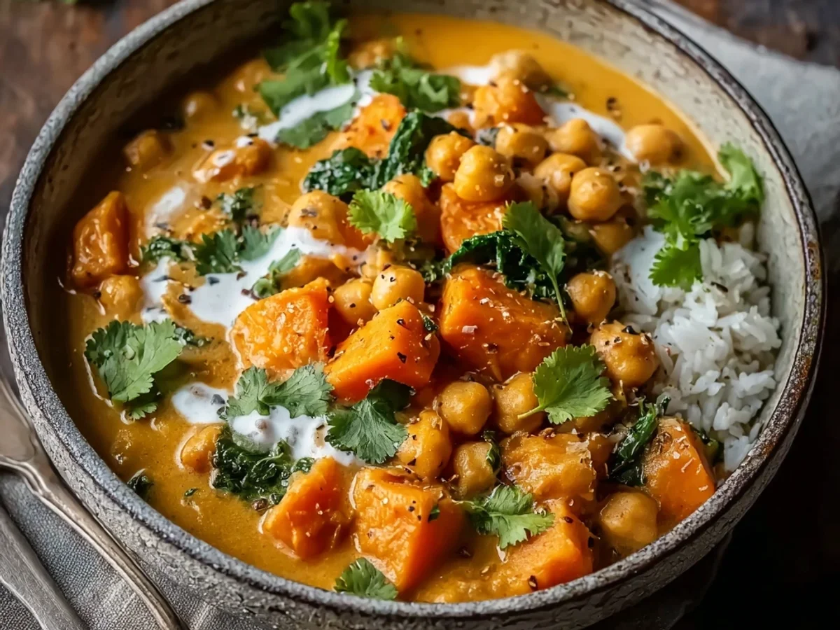 Warming Sweet Potato Chickpea Curry: Easy Dinner - Featured Image