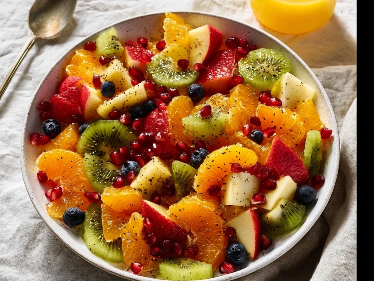 Winter Fruit Salad with Orange Poppy Seed: Bright & Zesty - Featured Image